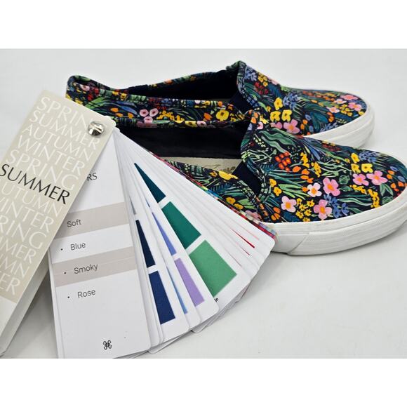 Keds x Rifle Paper Co. Double Decker Garden Party Canvas Slip-Ons US 10 - Picture 10 of 10